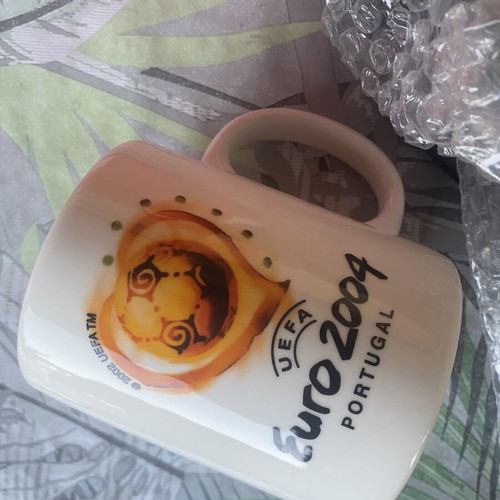 UEFA Euro 2004 ceramic mug, official logo, Portugal