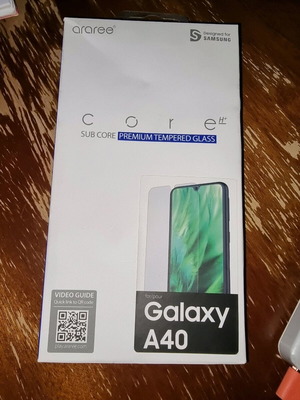 Galaxy A40 glass Sub core araree new