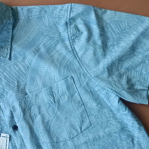 Ανδρικό πουκάμισο Aloha Bay Originals, μέγεθος M, μπλε με σχέδιο