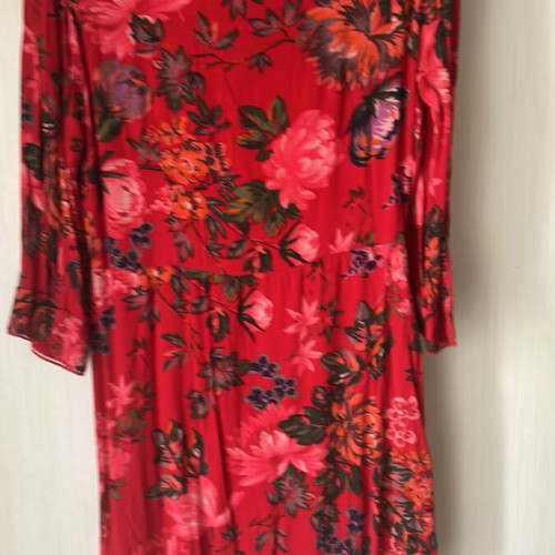 Zara Semi-Sheer Mini Dress New, Viscose, Multicolor