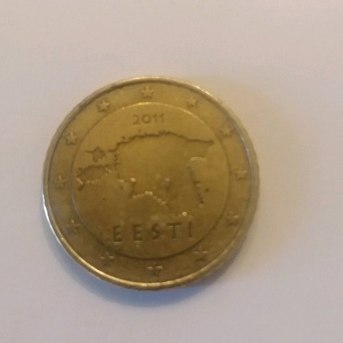 50 cent 2011 EESTI Estonia used collectible coin