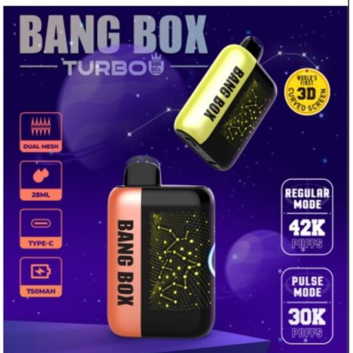 Bang Box Turbo vape new with 36 to 42k -  16,99 - Vendora.cy