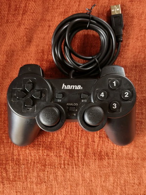Gamepad Hama 'Black Force' σαν καινούργιο, συμβατό με PC