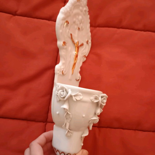 Porcelain wall light with icon like new