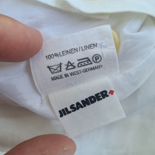Jil Sanders women's vintage 80s linen skirt size S