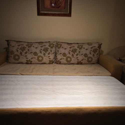 Sofa bed three-seater with mechanism, like new
