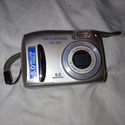Olympus FE-115 digital camera used, 5.0 MP, Y2K aesthetic