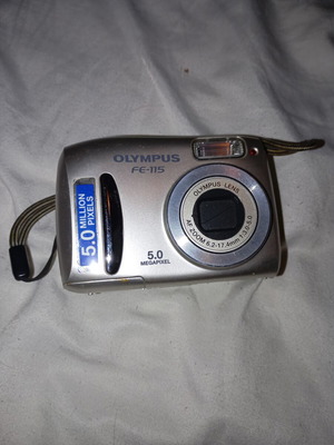 Olympus FE-115 digital camera used, 5.0 MP, Y2K aesthetic