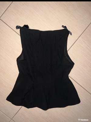 Black corset-style top like new