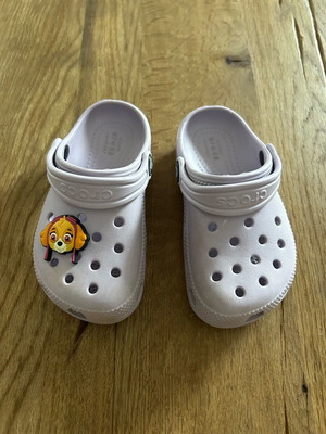 Crocs παιδικά σαν καινούργια, μωβ, νούμερο C9