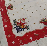 Christmas tablecloth 85x85 cm used