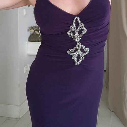 Vintage Modissa Glam evening dress size M like new, purple