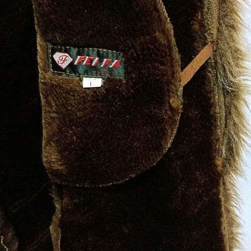 Feifa Mouton Style Women's Coat like new, brown, boho style