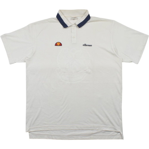 Ellesse Vintage 90s Tonal Graphic Tennis Polo Shirt used, size Large
