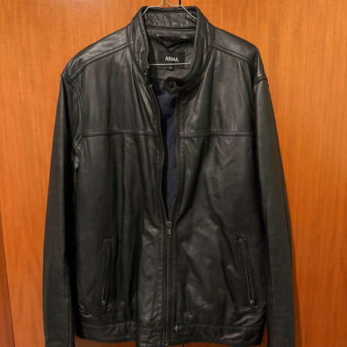 Arma leather jacket like new, 100% sheep leather, size 54