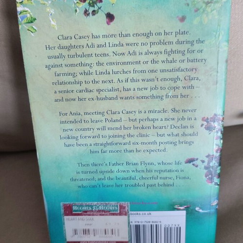 Heart and Soul by Maeve Binchy used with yellowed pages