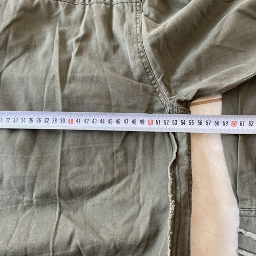 Drafter military style utility button-down shirt, green, size L