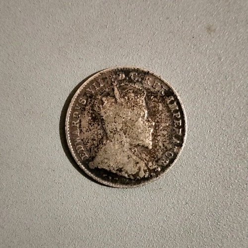 Rare Canada 10 Cents Edward VII (1905) coin used