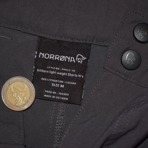 Norrona Bitihorn Lightweight Shorts womens size M like new, gray