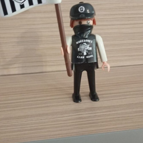 Playmobil PAOK Fan Figure like new with team flag