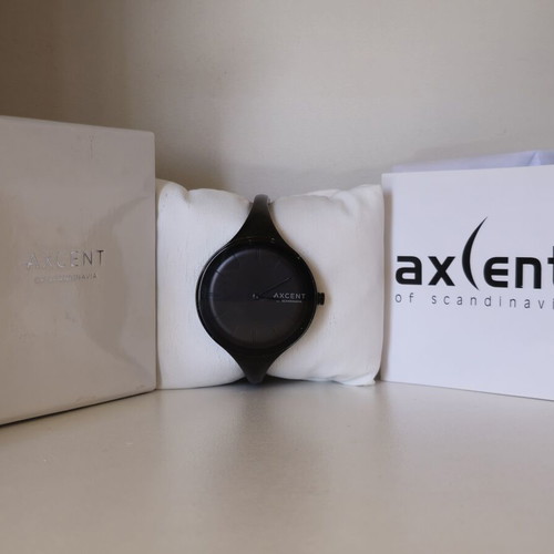Axcent of Scandinavia women's bracelet watch like new, black
