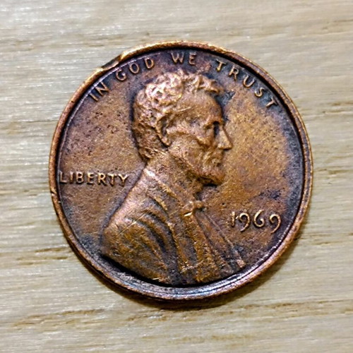 Lincoln Cent 1969 USA used