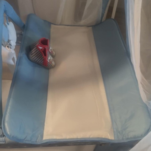 Playpen like new with changing table and regular mattress