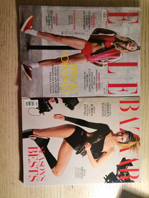 Elle and Harper's Bazaar magazines March 2025 new