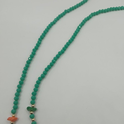Glasses chain new with beads ethnic multicolor