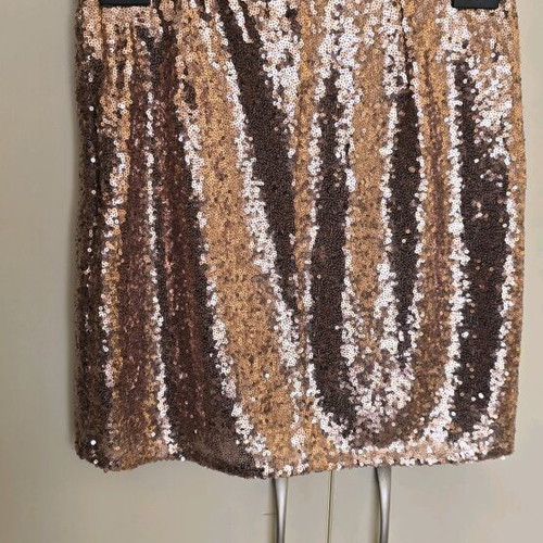 Esmara skirt pink gold sequin new, size 38