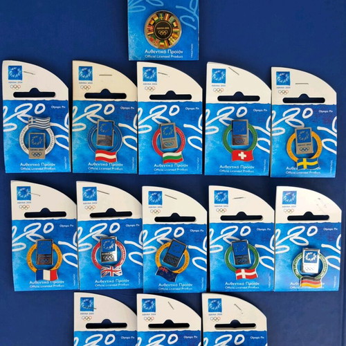 Athens 2004 Olympic Games Pins Set of 13 New
