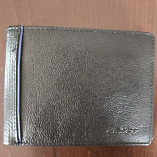 Lavor leather men's wallet black new