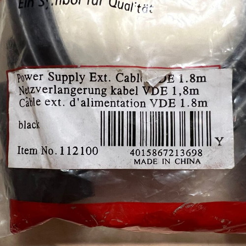 Equip Power Cable black 1.8m C13-C14 new