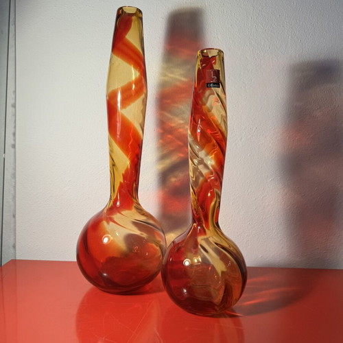 Italian vases used, set of 2, 46 cm and 37 cm
