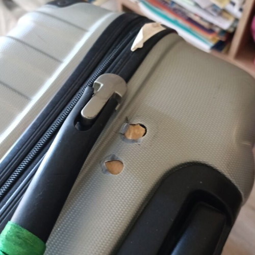 Suitcase Forecast refurbished, large, gray