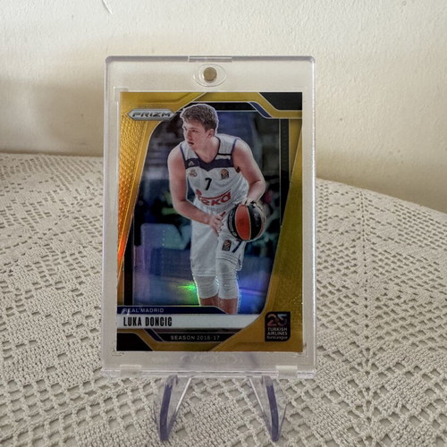 Luka Doncic Gold Prizm 2024-25 Panini EuroLeague card /10