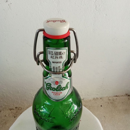 Grolsch rare collectible beer bottle from the Netherlands