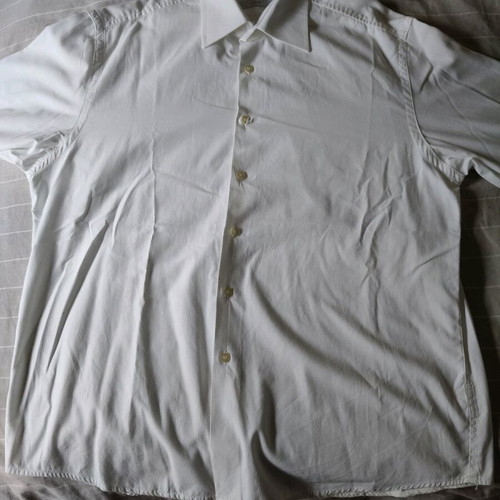 Bitsiani White XL Regular Fit Shirt Used 100% Cotton