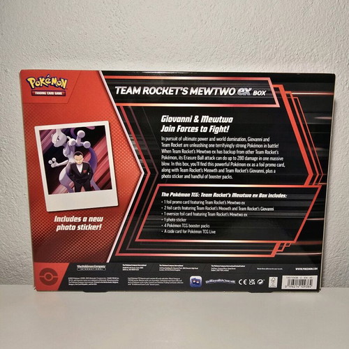 Pokemon TCG Team Rocket's Mewtwo ex Box Destined Rivals Pokémon Scarlet & Violet new