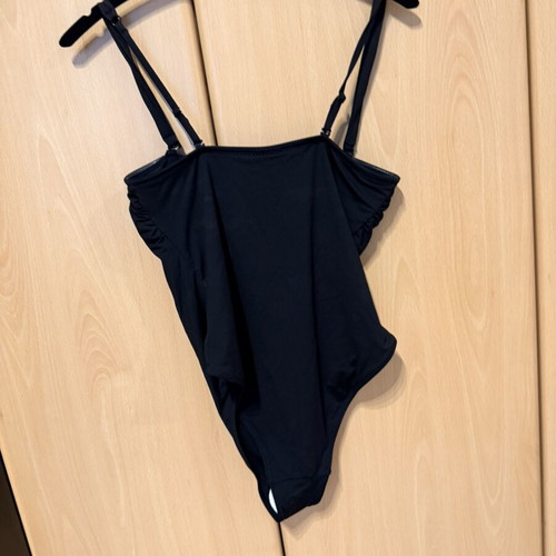 H&M One-Piece Swimsuit Black, New, Removable Straps, Size M