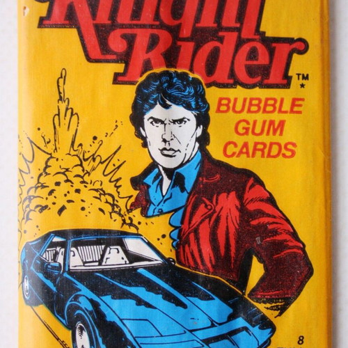 Knight Rider Kitt 1982 Topps bubble gum cards new