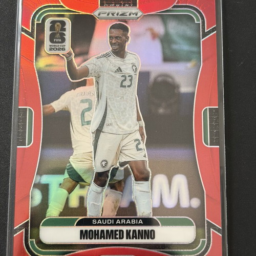 Mohamed Kanno Panini Prizm World Cup 2026 Red Prizm card /50