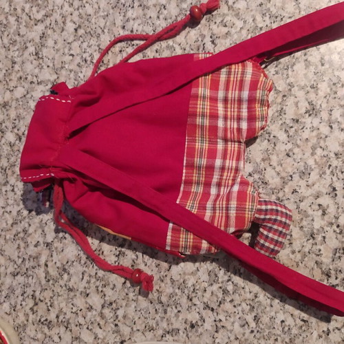 Owl fabric backpack used
