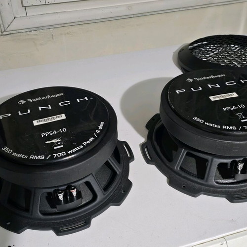 Rockford PPS4-10 700W Midrange Punch Pro Series 4-Ohm Speakers like new