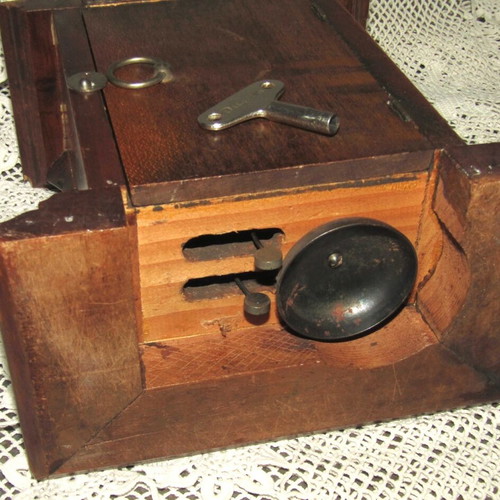 Junghans antique mantel clock with alarm used, circa 1900