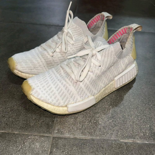 Adidas Boost athletic shoes used, size 41.5, white