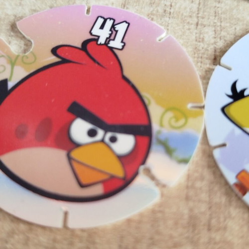 Angry Birds collectible caps from Cheetos, set of 6, like new
