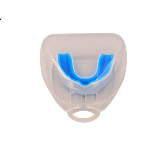 Silicone Mouthguard Blue/White Sizes S-L New