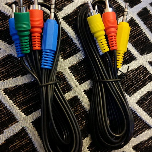 RCA audio video cables new, pack of 2 pieces