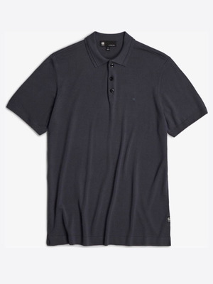 G-Star Raw Knitted Polo Shirt new, size M, petrol gray